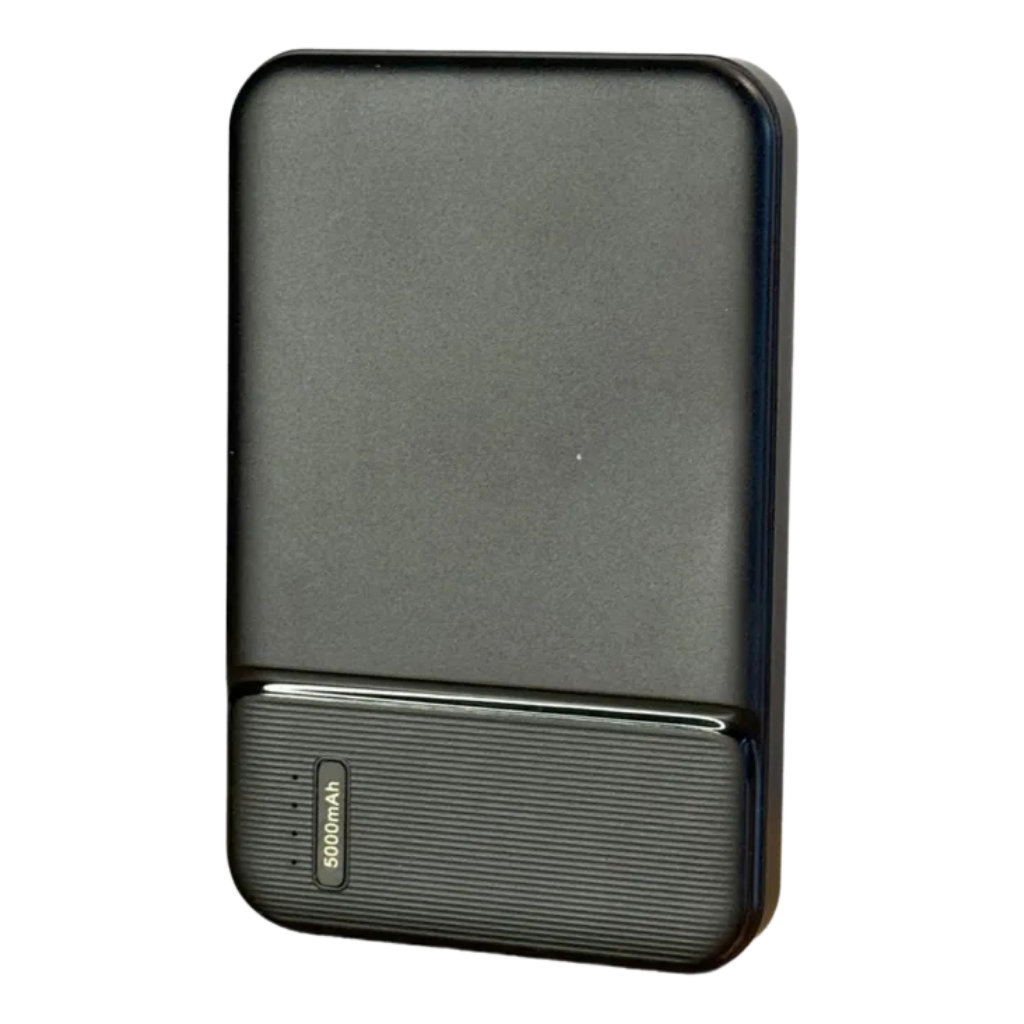 Power Bank 5000mAh Negro USB, USB-C y Micro-USB Portátil Carga Rápida