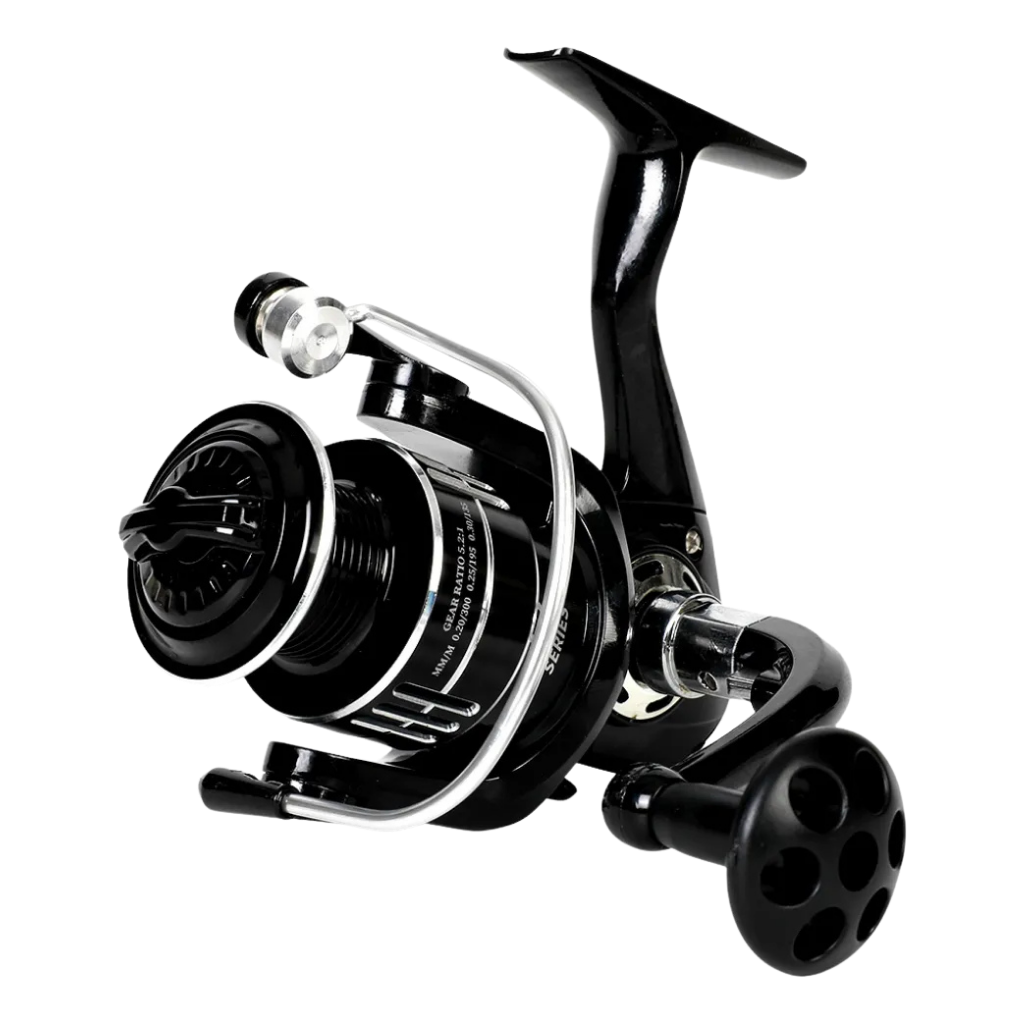 Reel Frontal HZ 6000 5.2:1 Pesca Negro Derecho / Izquierdo