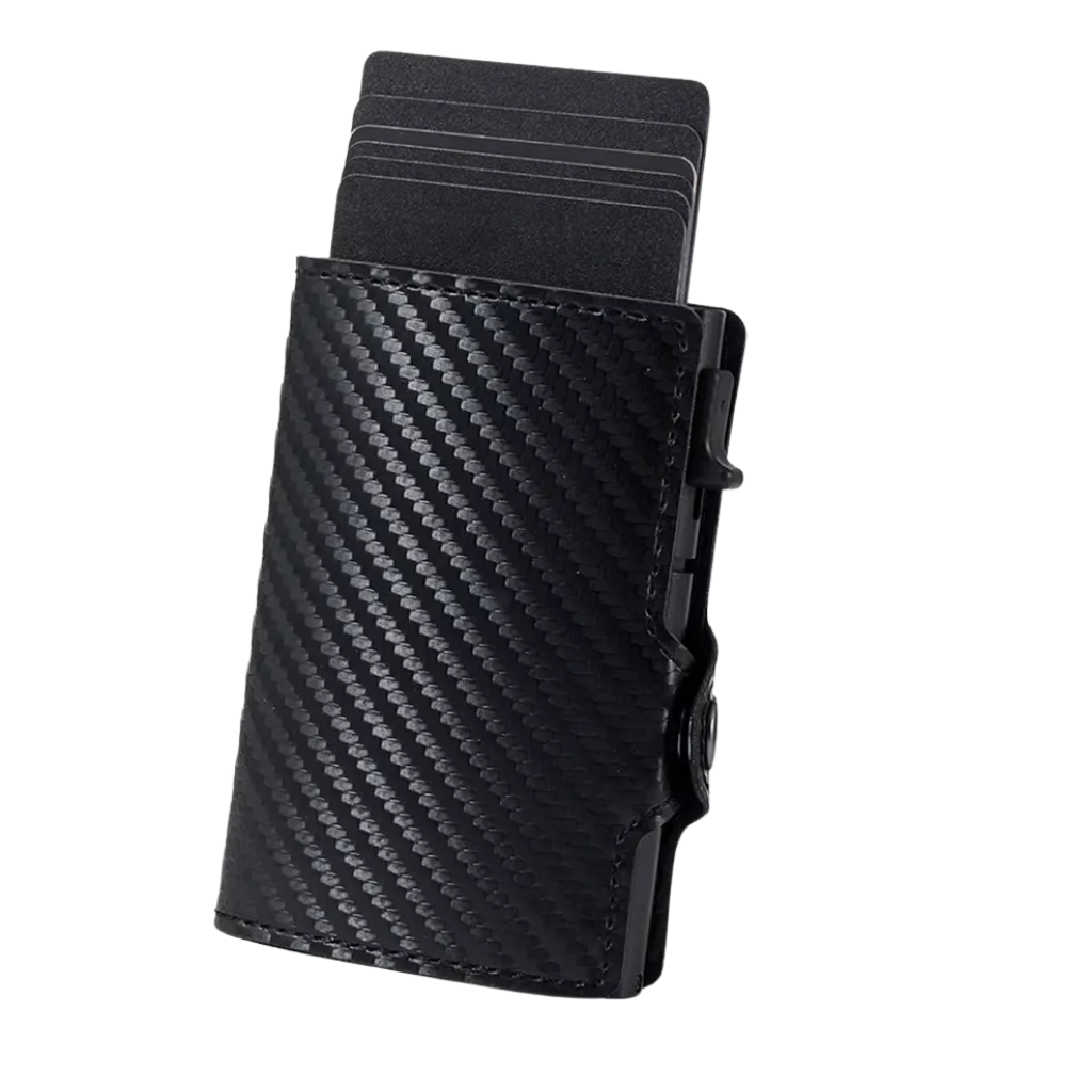 Billetera de Cuero Minimalista con Tarjetero y Protección RFID Antirrobo