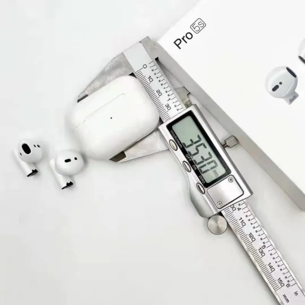 Auriculares Pro 5S TWS Bluetooth 5.4 con Estuche Cargador Inalámbrico