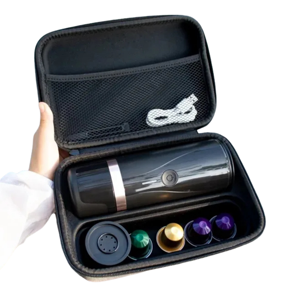 Cafetera Portátil Pro Espresso Compatible Nespresso y Café Molido Recargable