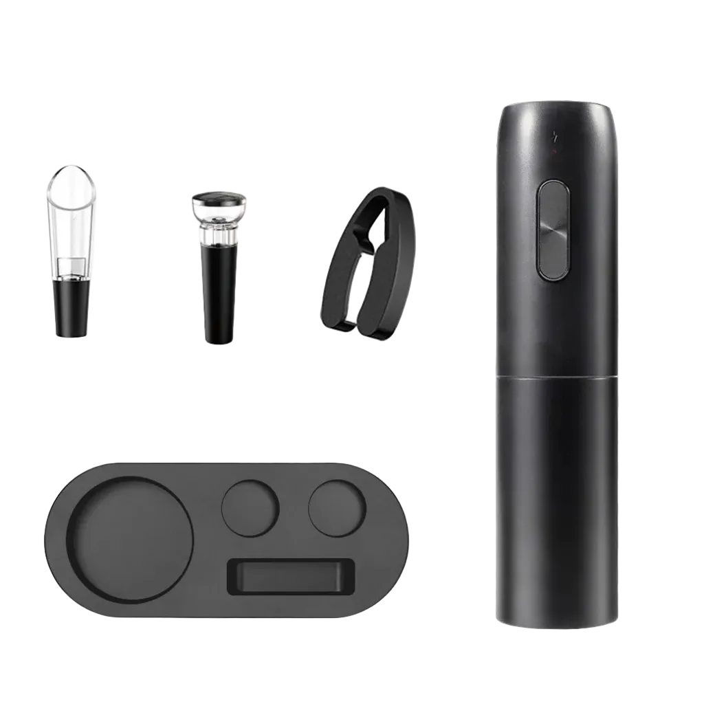 Kit Sacacorchos Eléctrico a Pilas con Accesorios