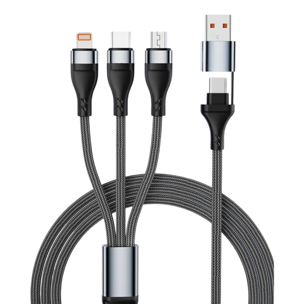 Cable Carga Rápida 3 En 1 Usbc/usba A Lightning/micro/usb-c
