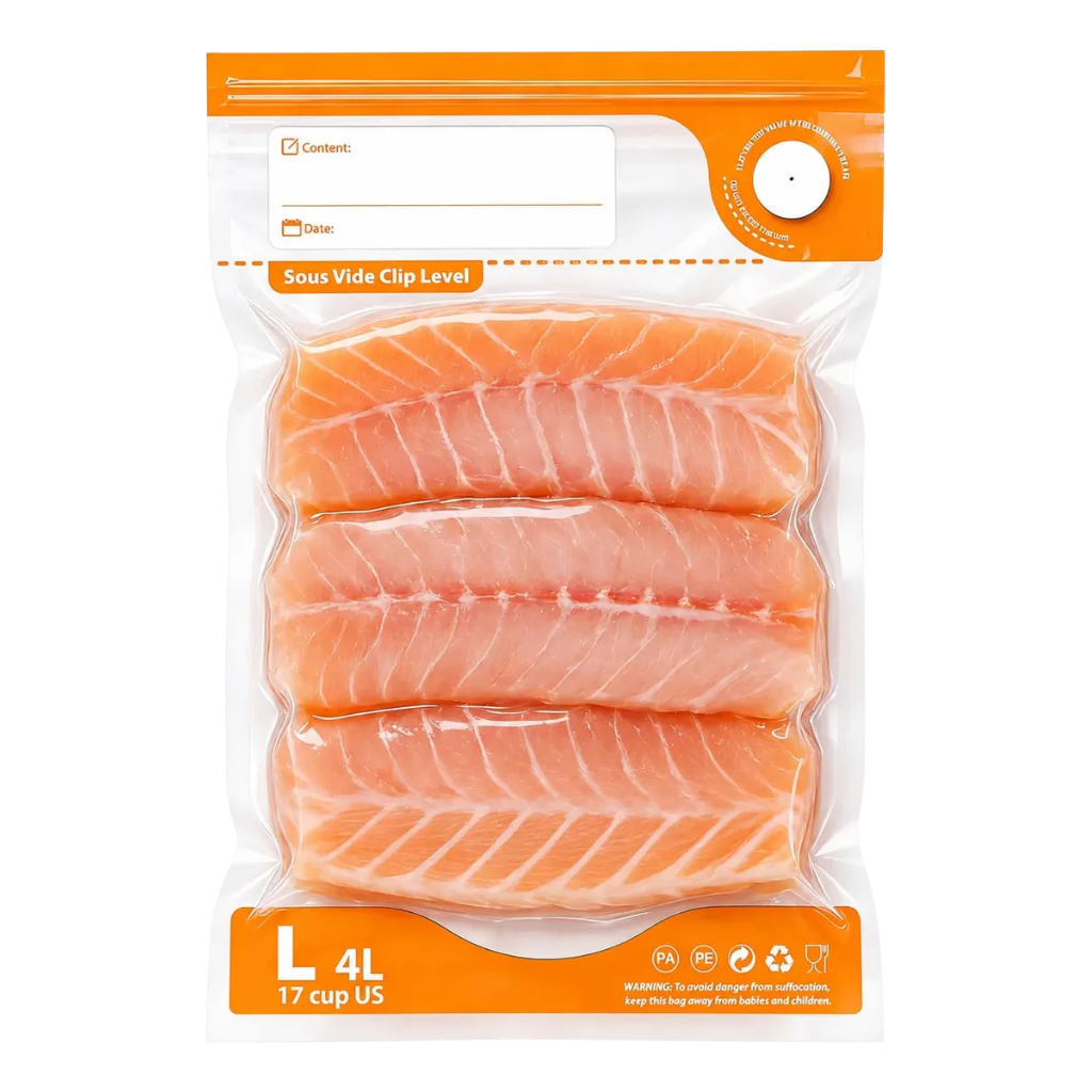 Bolsas de Vacío para Alimentos con Válvula Nylon x10