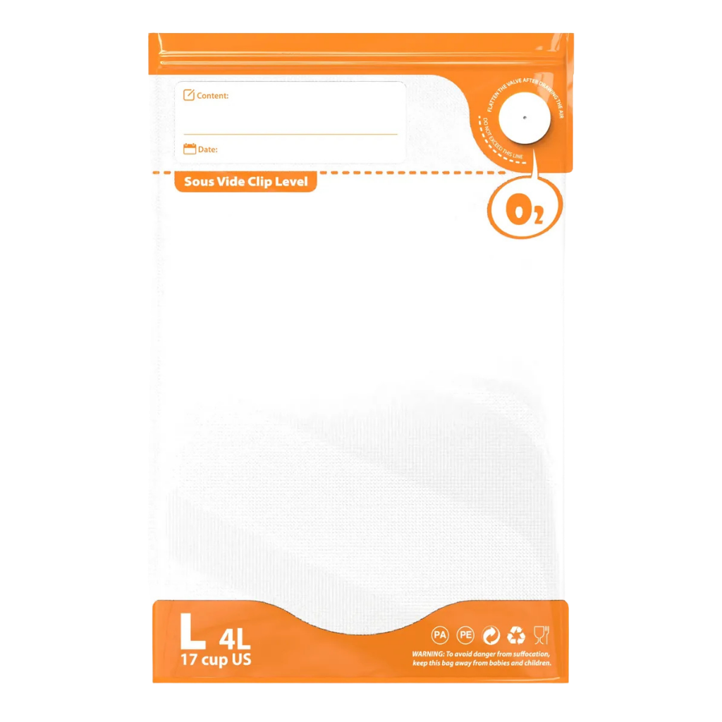 Bolsas de Vacío para Alimentos con Válvula Nylon x10