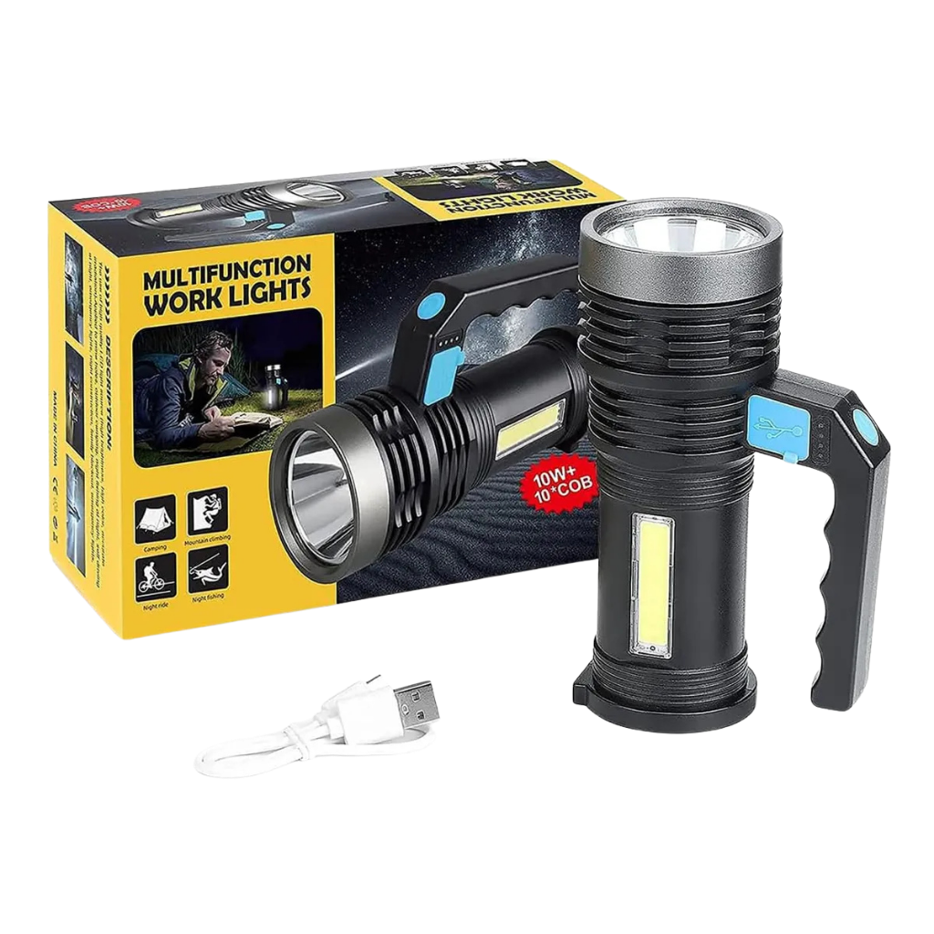 Linterna LED Recargable USB Luz Potente y Portátil
