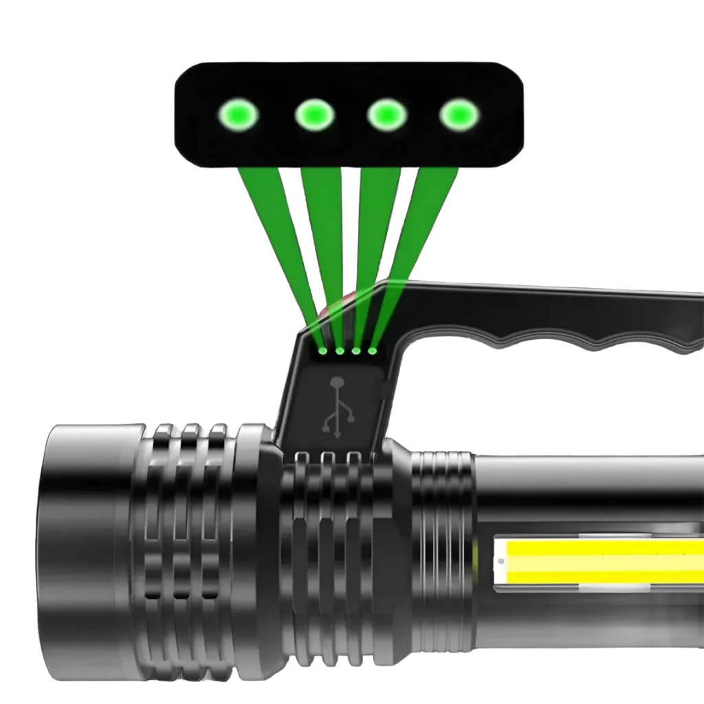 Linterna LED Recargable USB Luz Potente y Portátil