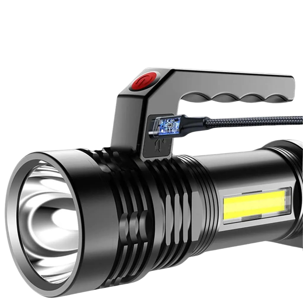 Linterna LED Recargable USB Luz Potente y Portátil
