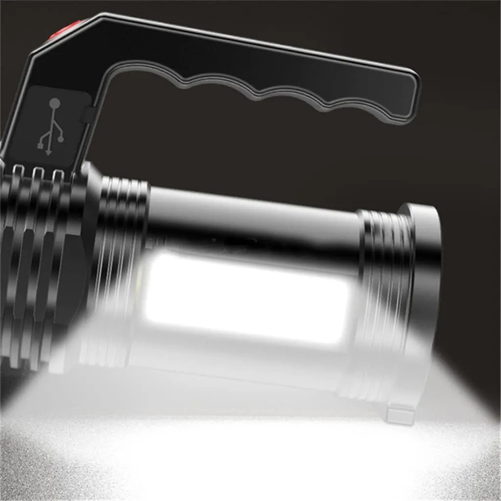Linterna LED Recargable USB Luz Potente y Portátil
