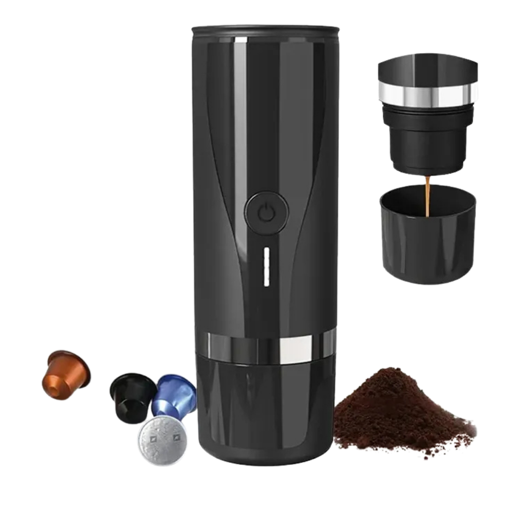 Cafetera Portátil Recargable EspressGo Compatible Nespresso y Café Molido