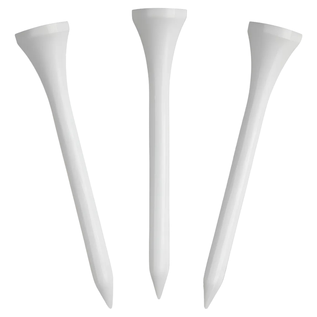 Tees de Golf Blancos 2 3/4” (7 cm) Pack 100 Unidades Alta Resistencia