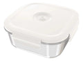Tupper De Vidrio Con Tapa Al Vacío Rectangular