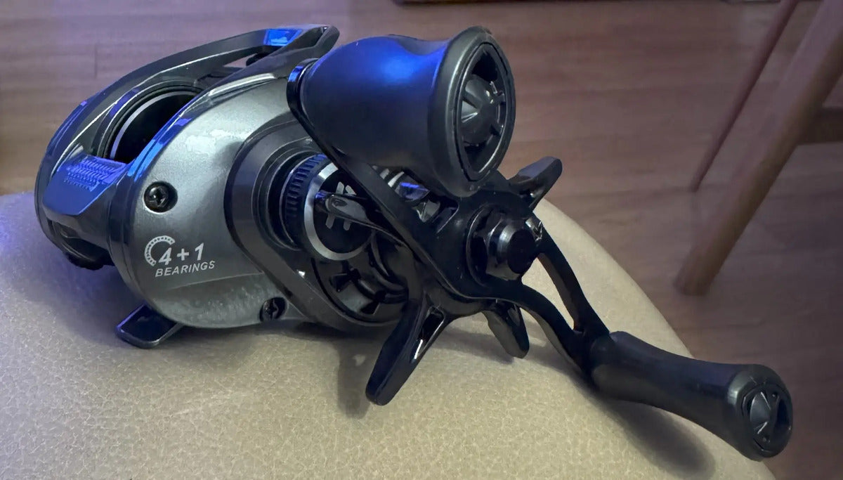 Reel Hautton Dark Fin - detalle del carrete