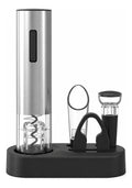 Sacacorchos Eléctrico A Pilas Para Vino Con Accesorios Inox